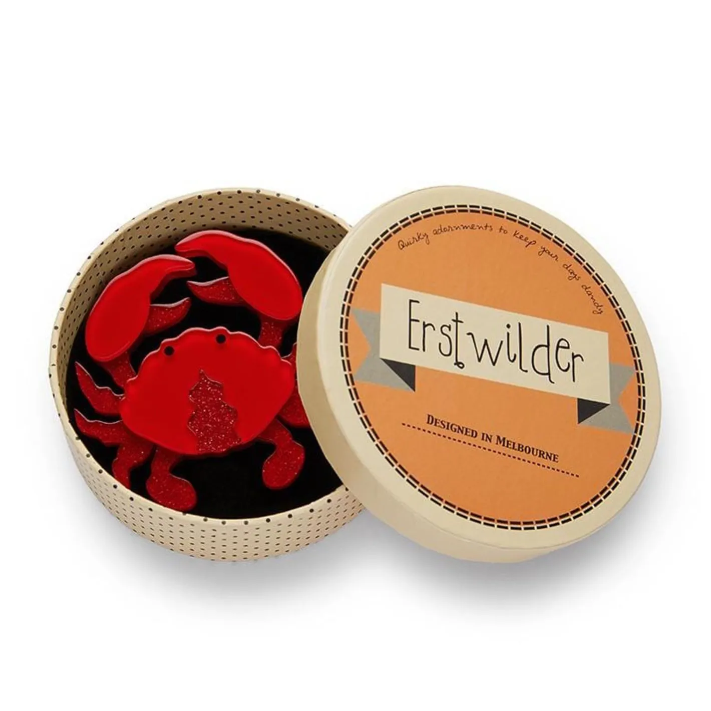Erstwilder Huggable Decapod Brooch^ Brooches