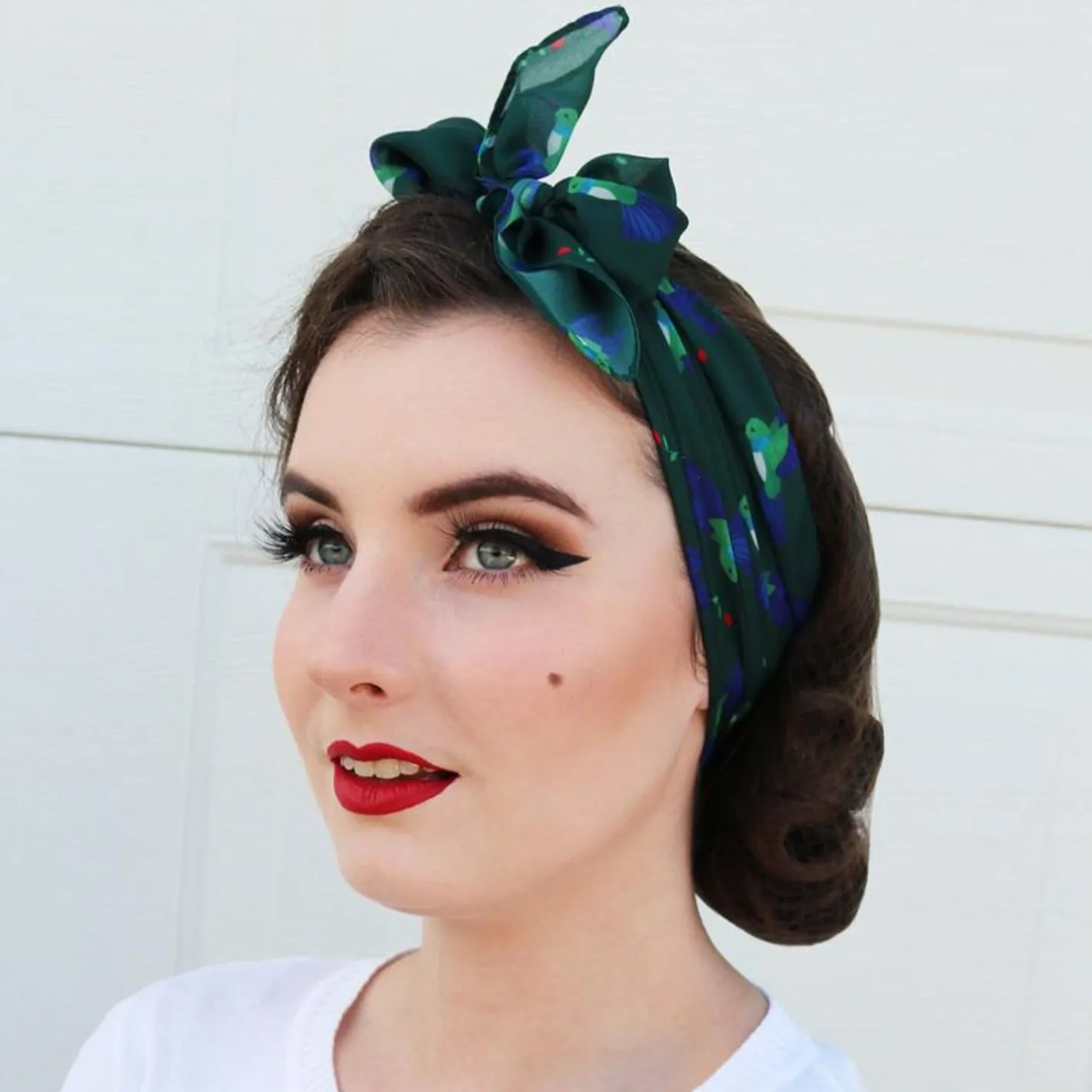 Erstwilder Hyacinth Hummingbird Head Scarf^ Scarves