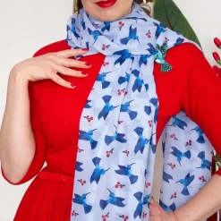 Erstwilder Hyacinth Hummingbird Neck Scarf^ Scarves