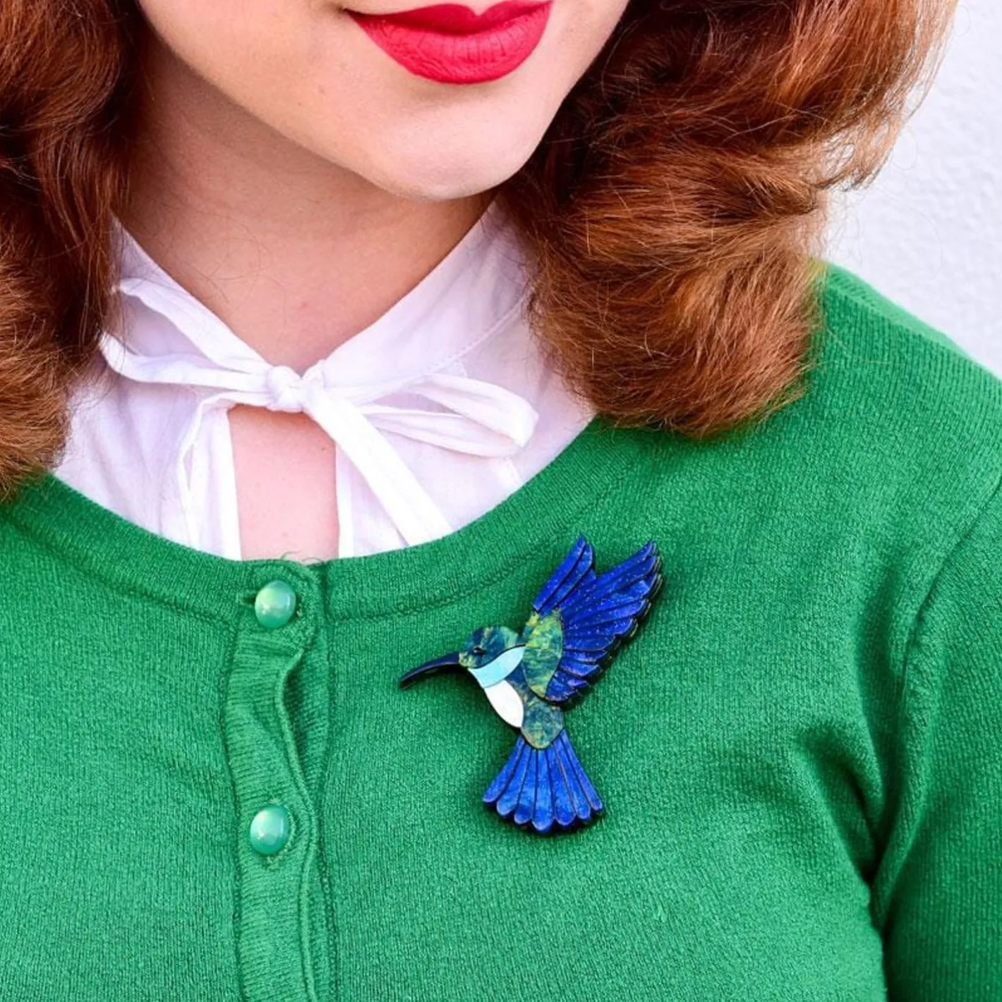 Erstwilder Hyacinth The Hummingbird Brooch^ Brooches
