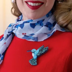 Erstwilder Hyacinth The Hummingbird Brooch^ Brooches