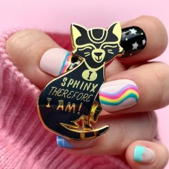 Erstwilder I Sphynx Therefore I Am Enamel Pin^ Enamel Pins