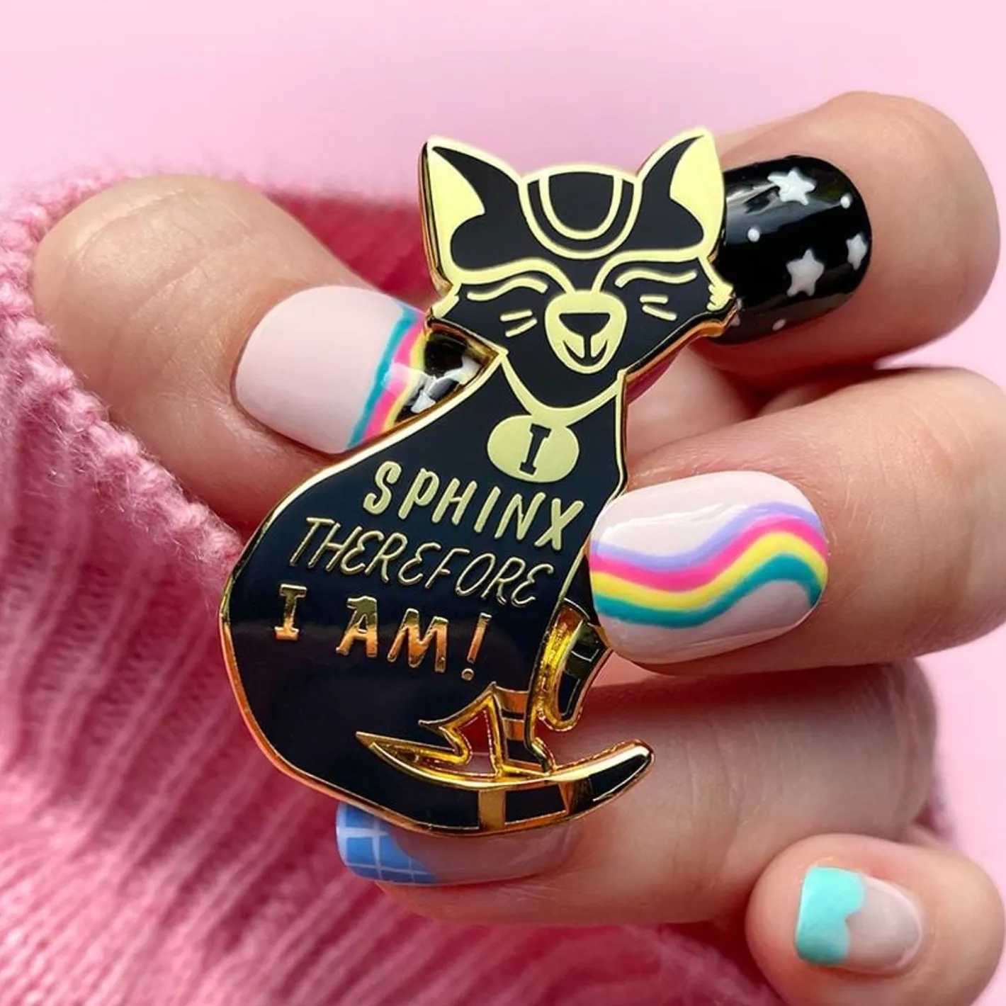 Erstwilder I Sphynx Therefore I Am Enamel Pin^ Enamel Pins