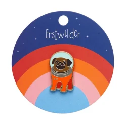 Erstwilder Interplanetary Pug Enamel Pin^ Enamel Pins