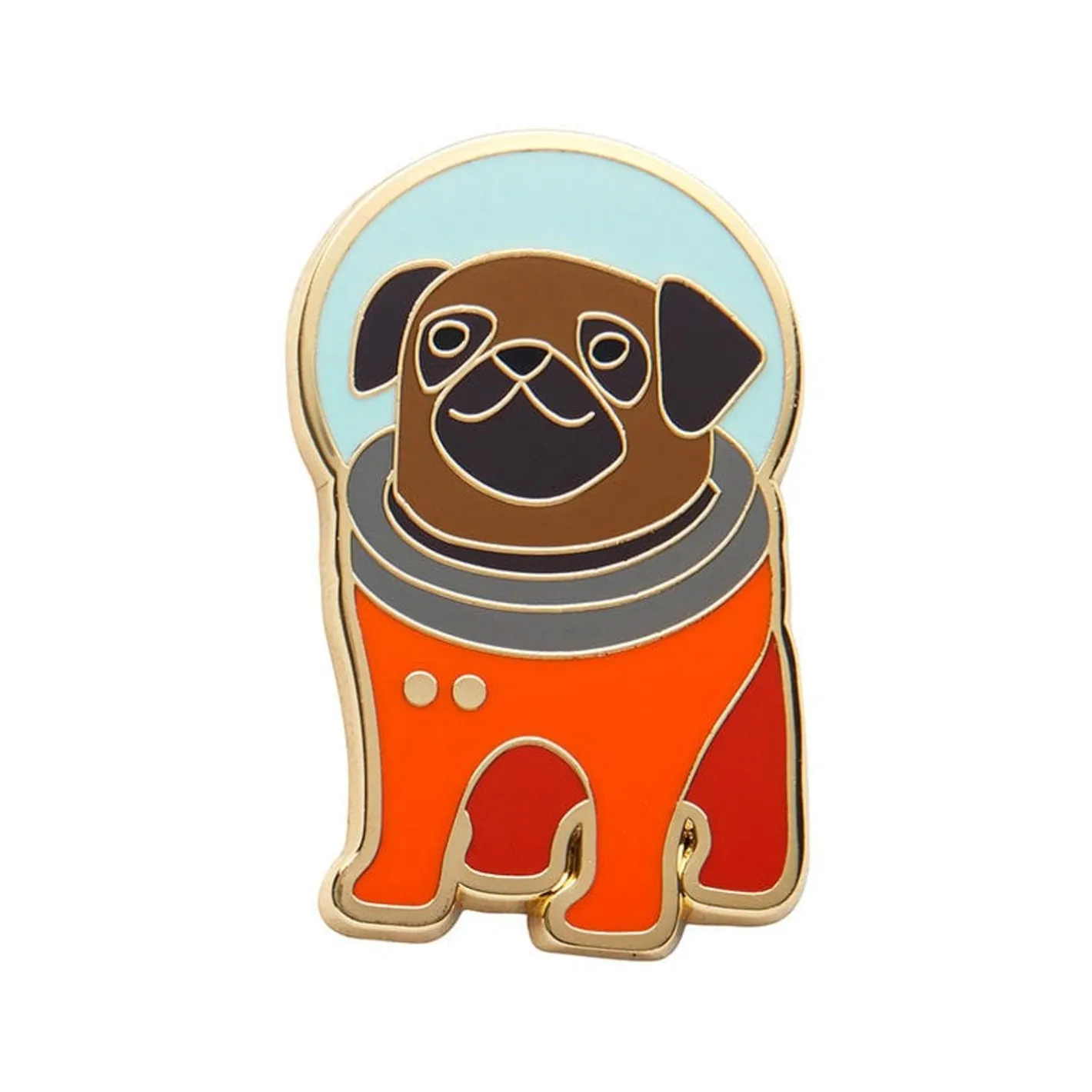 Erstwilder Interplanetary Pug Enamel Pin^ Enamel Pins