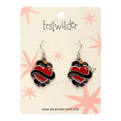 Erstwilder King Of Cobras Enamel Drop Earrings^ Enamel Earrings