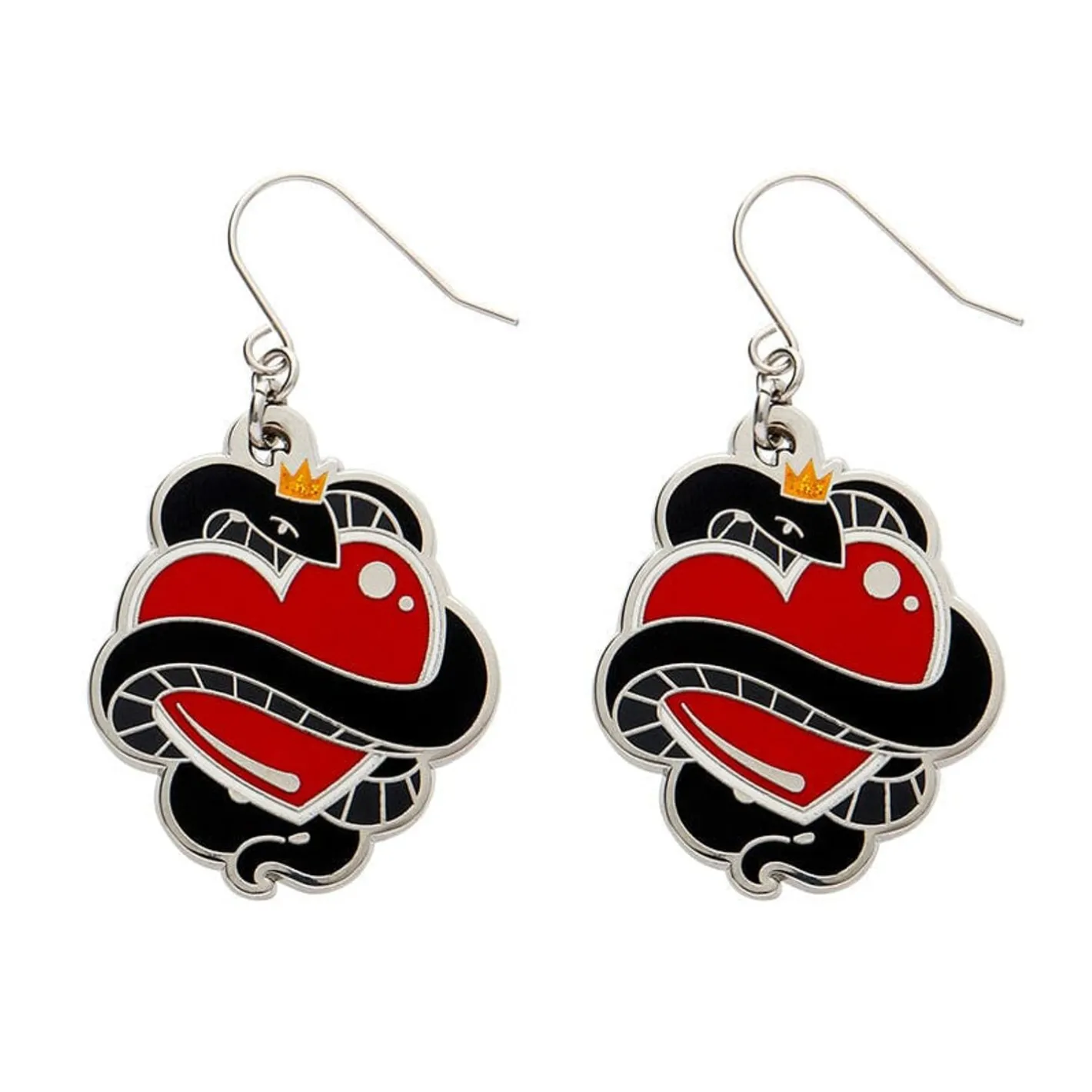 Erstwilder King Of Cobras Enamel Drop Earrings^ Enamel Earrings