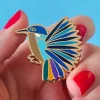 Erstwilder Kyrie Kingfisher Enamel Pin^ Enamel Pins