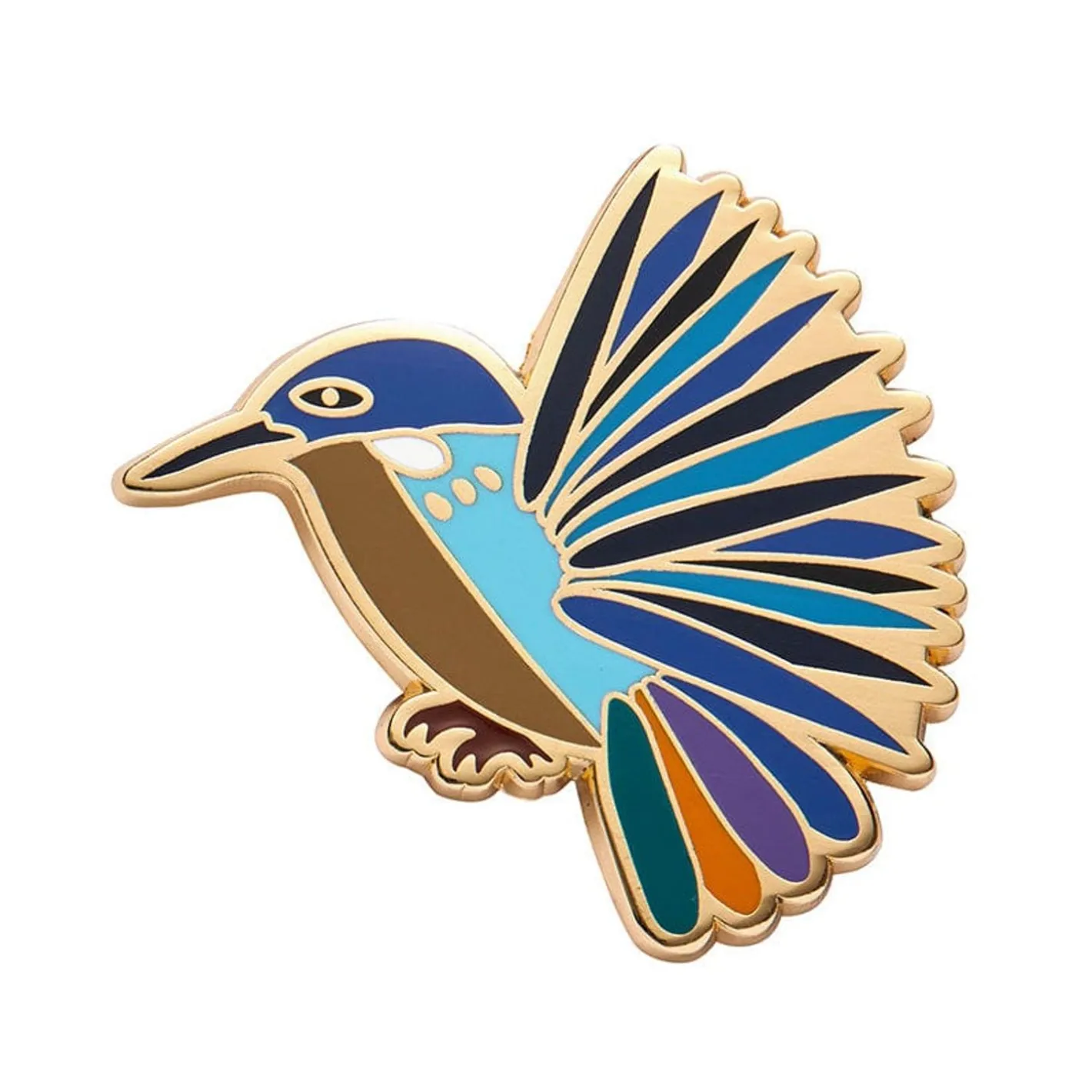 Erstwilder Kyrie Kingfisher Enamel Pin^ Enamel Pins