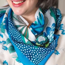 Erstwilder Kyrie Kingfisher Square Scarf^ Scarves