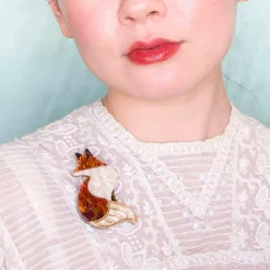 Erstwilder La Formidable Fauve Brooch^ Brooches