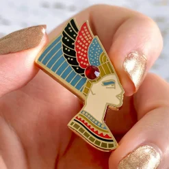 Erstwilder Lady Of Grace Nefertiti Enamel Pin^ Enamel Pins