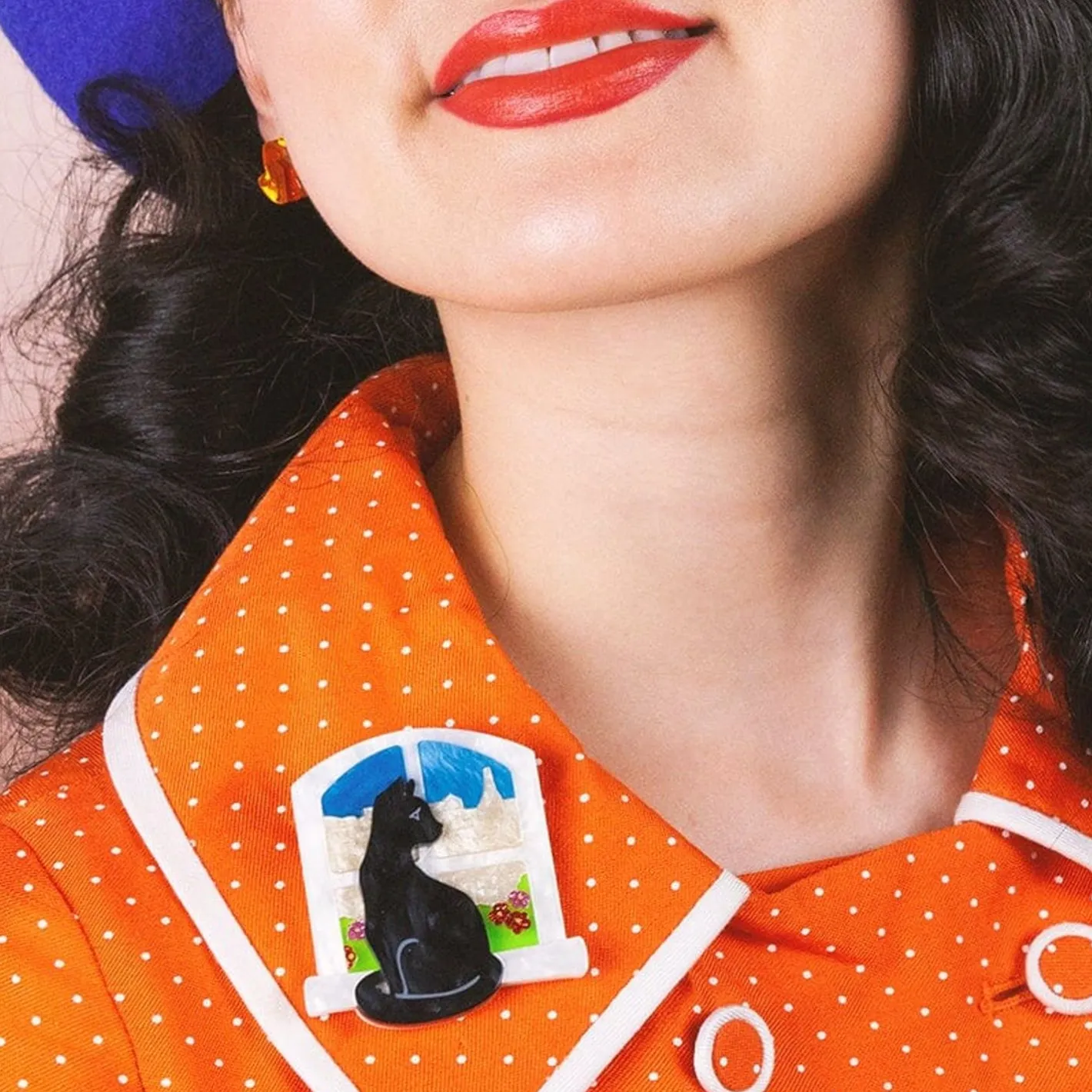 Erstwilder Le Chat Le Reveur Brooch^ Brooches