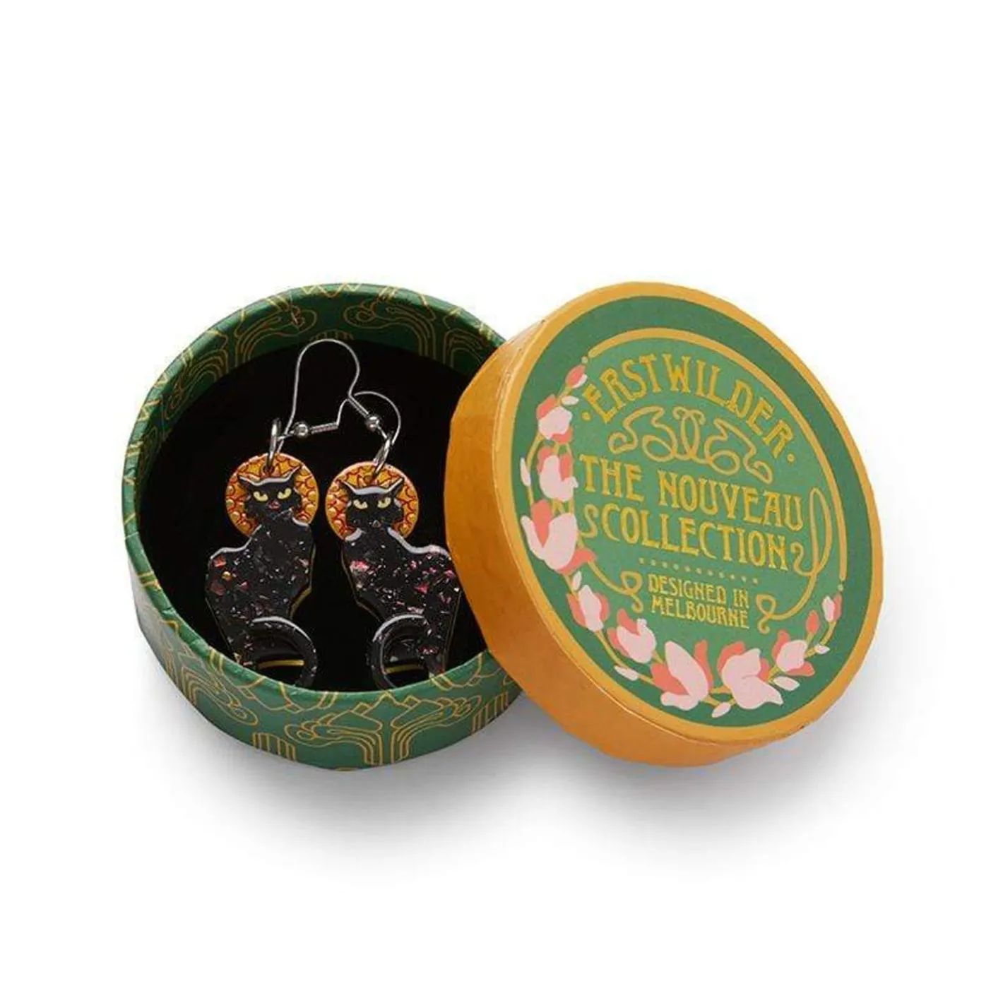 Erstwilder Le Chat Noir Earrings^ Earrings