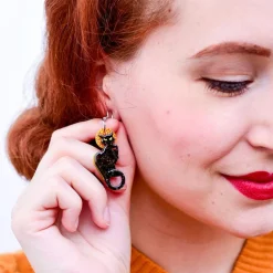 Erstwilder Le Chat Noir Earrings^ Earrings