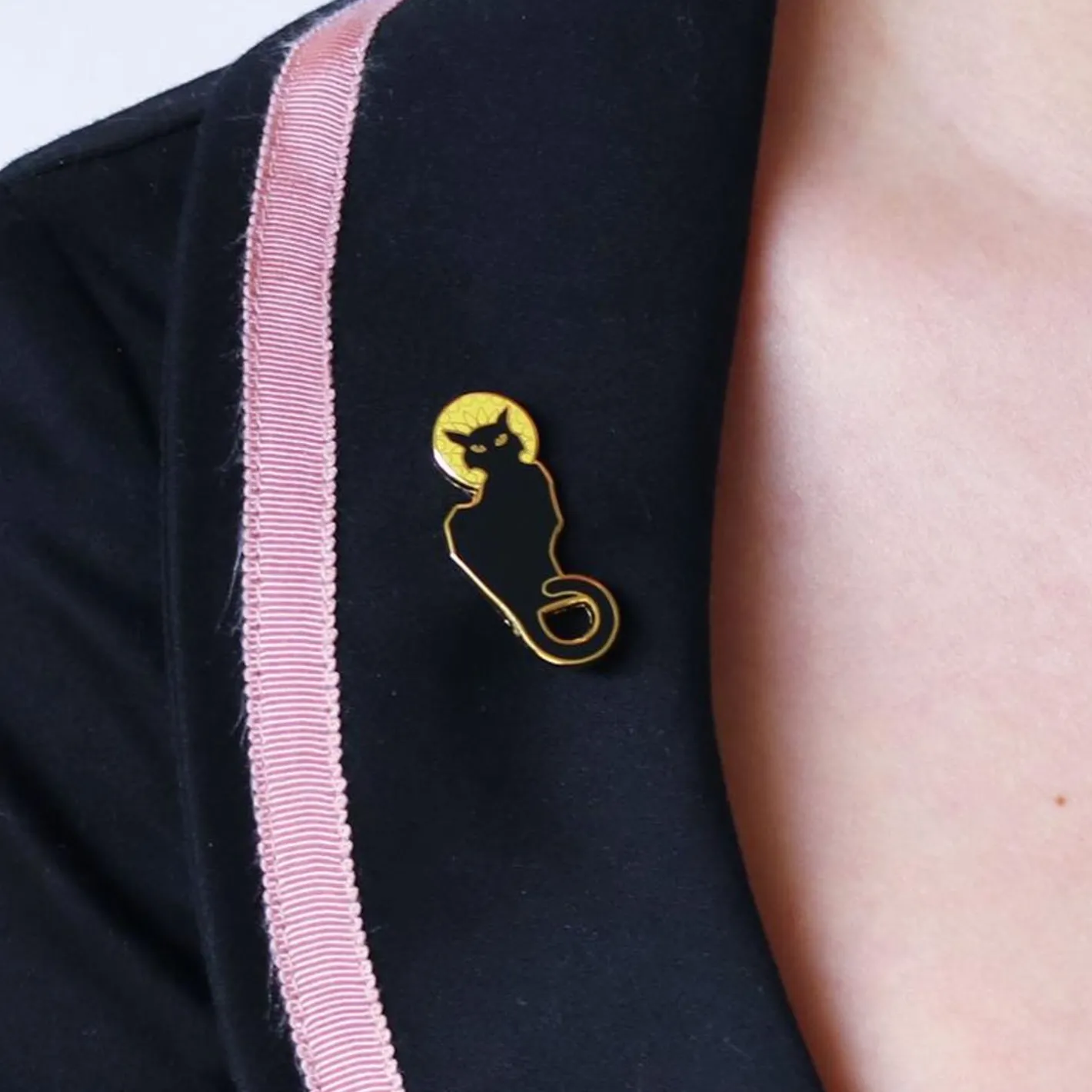 Erstwilder Le Chat Noir Enamel Pin^ Enamel Pins
