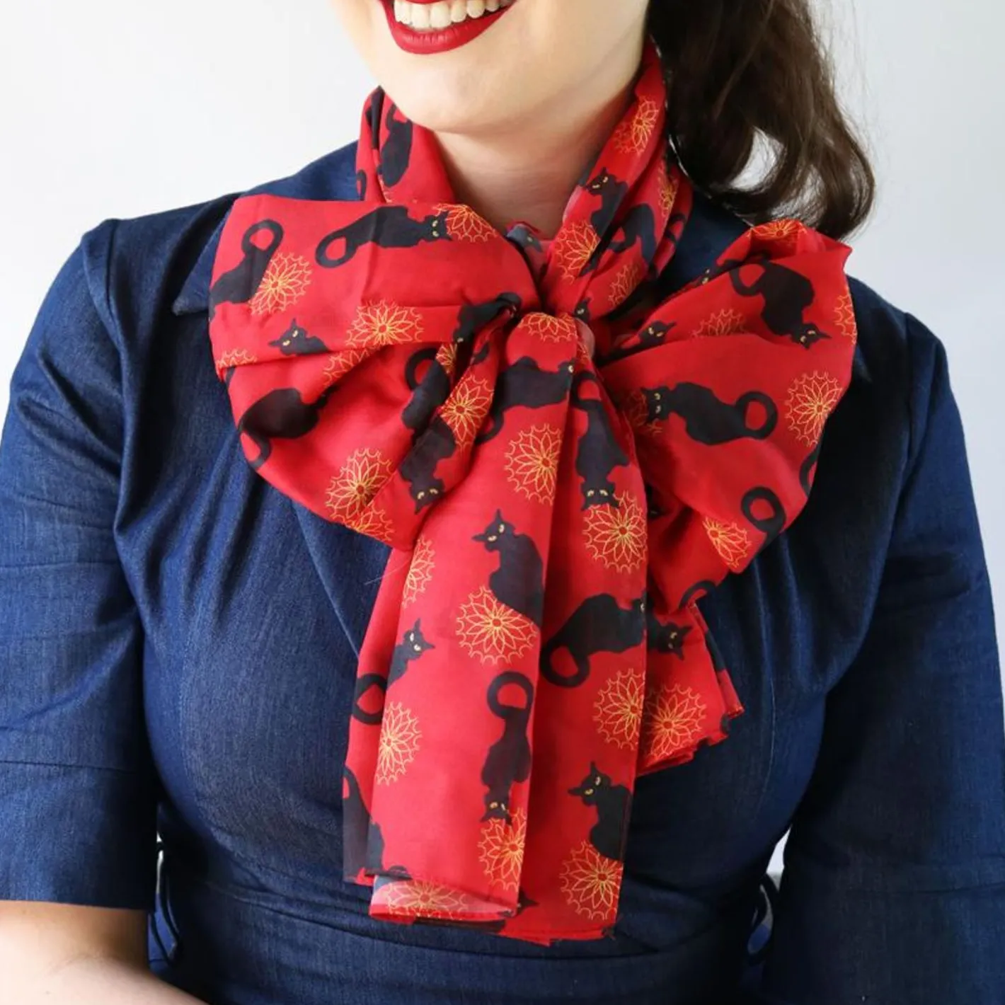 Erstwilder Le Chat Noir Large Neck Scarf^ Scarves