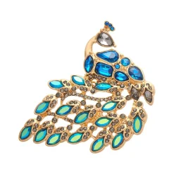 Erstwilder Le Peacock Royal Stone Set Crystal Brooch^ Brooches