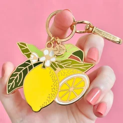 Erstwilder Lemon Drop Enamel Key Ring^ Enamel Key Rings