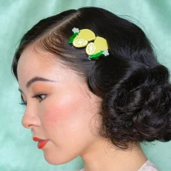 Erstwilder Lemon Drop Hair Clips Set - 2 Piece^ Hair Clips & Claws