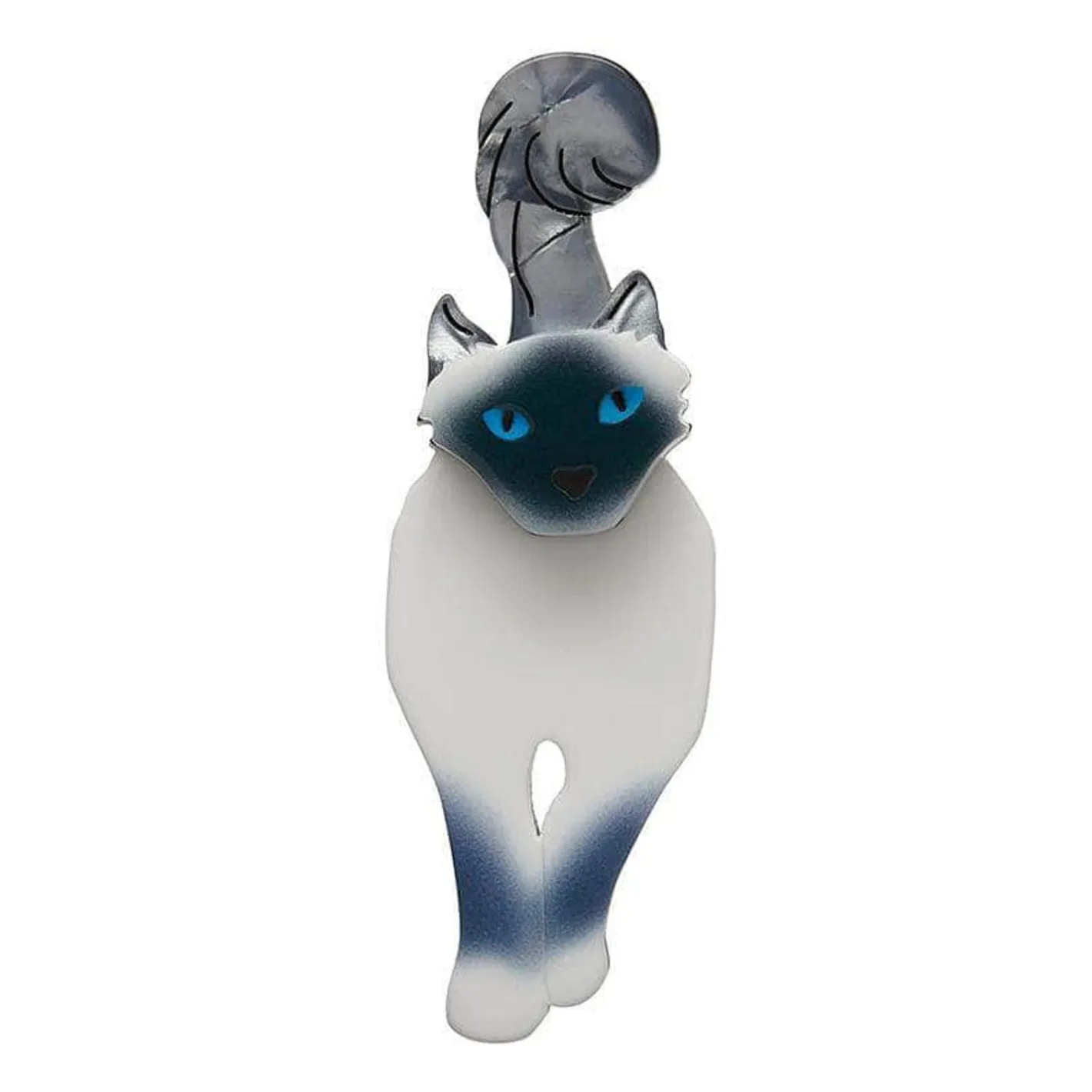 Erstwilder Lena The Blue Eyed Birman Cat Brooch^ Brooches