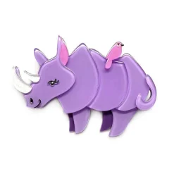 Erstwilder Life By The Horns Rhino Brooch^ Brooches