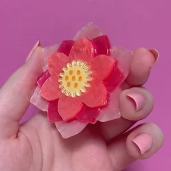 Erstwilder Lotus Rising Brooch^ Brooches