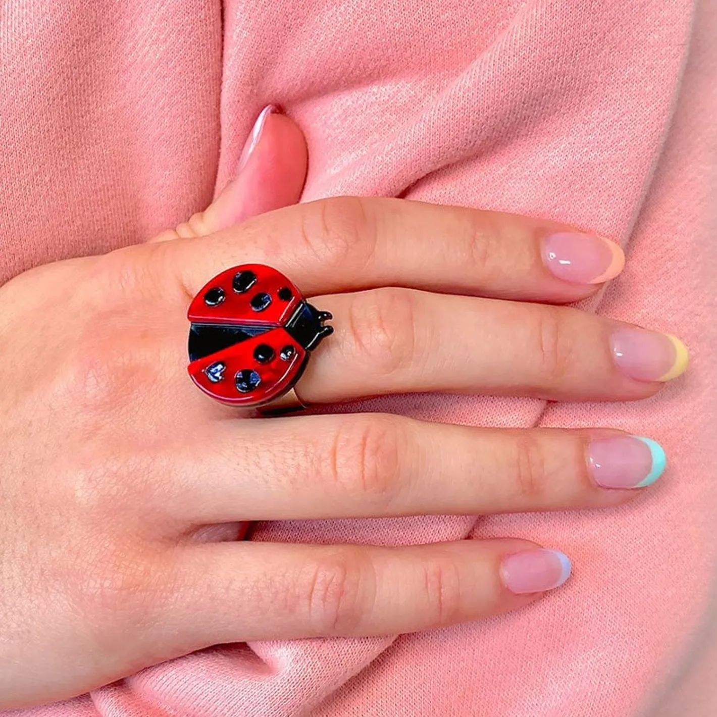 Erstwilder Lou-Lou Ladybug Statement Ring^ Rings