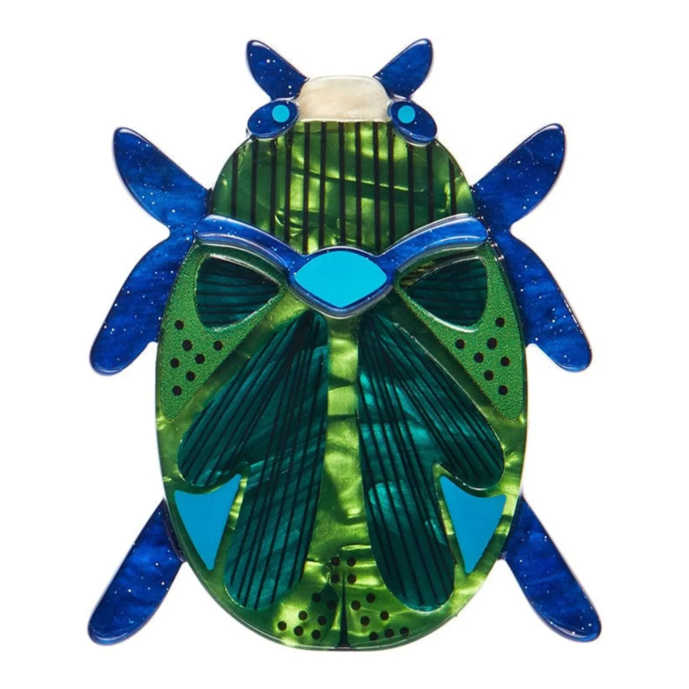Erstwilder Luck Of The Beetle Brooch^ Brooches