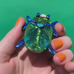 Erstwilder Luck Of The Beetle Brooch^ Brooches