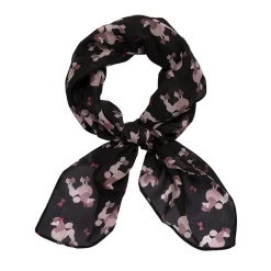Erstwilder Madame Caniche Head Scarf - Black^ Scarves