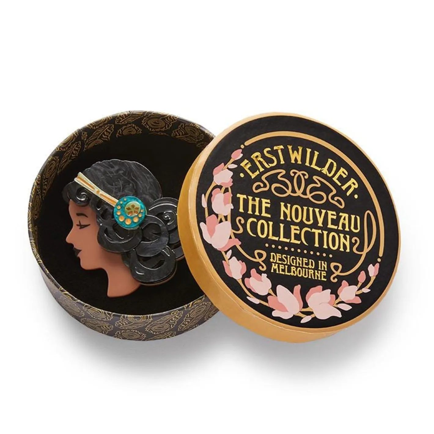 Erstwilder Mademoiselle Bernhardt Brooch^ Brooches