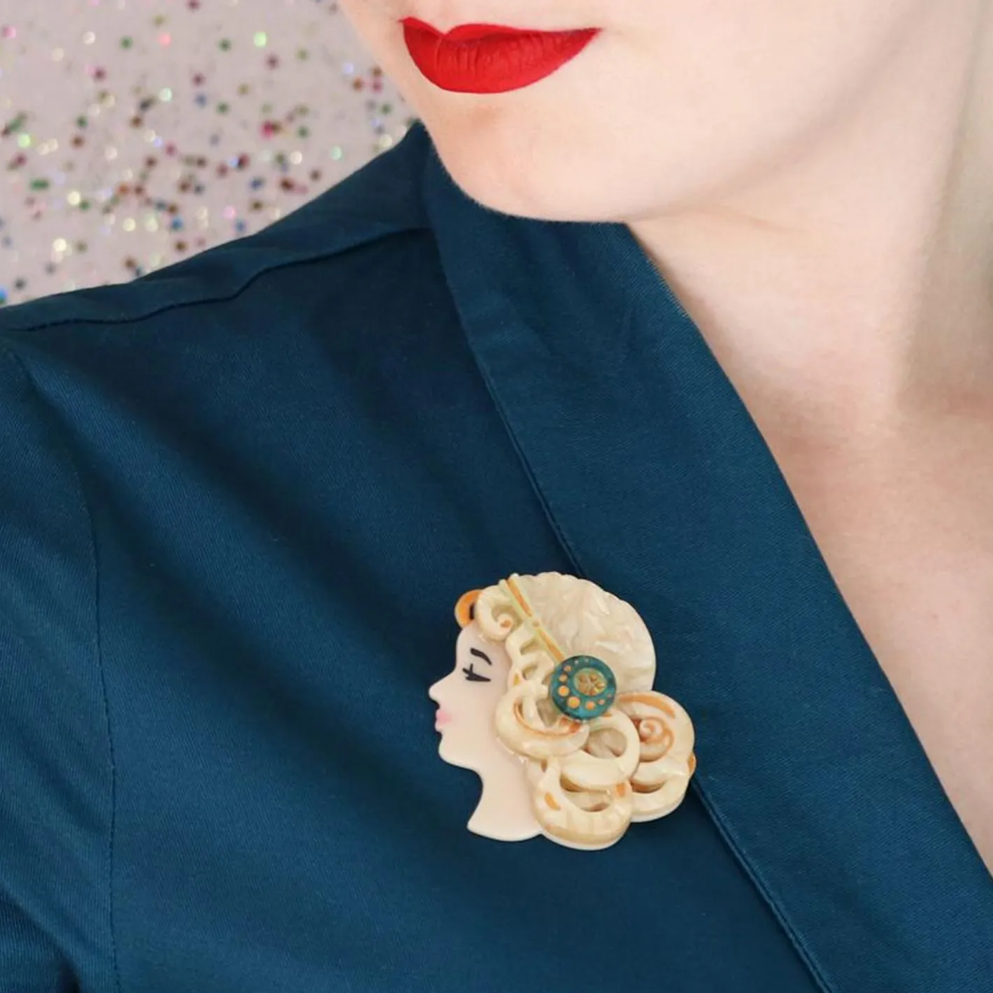 Erstwilder Mademoiselle Bernhardt Brooch^ Brooches