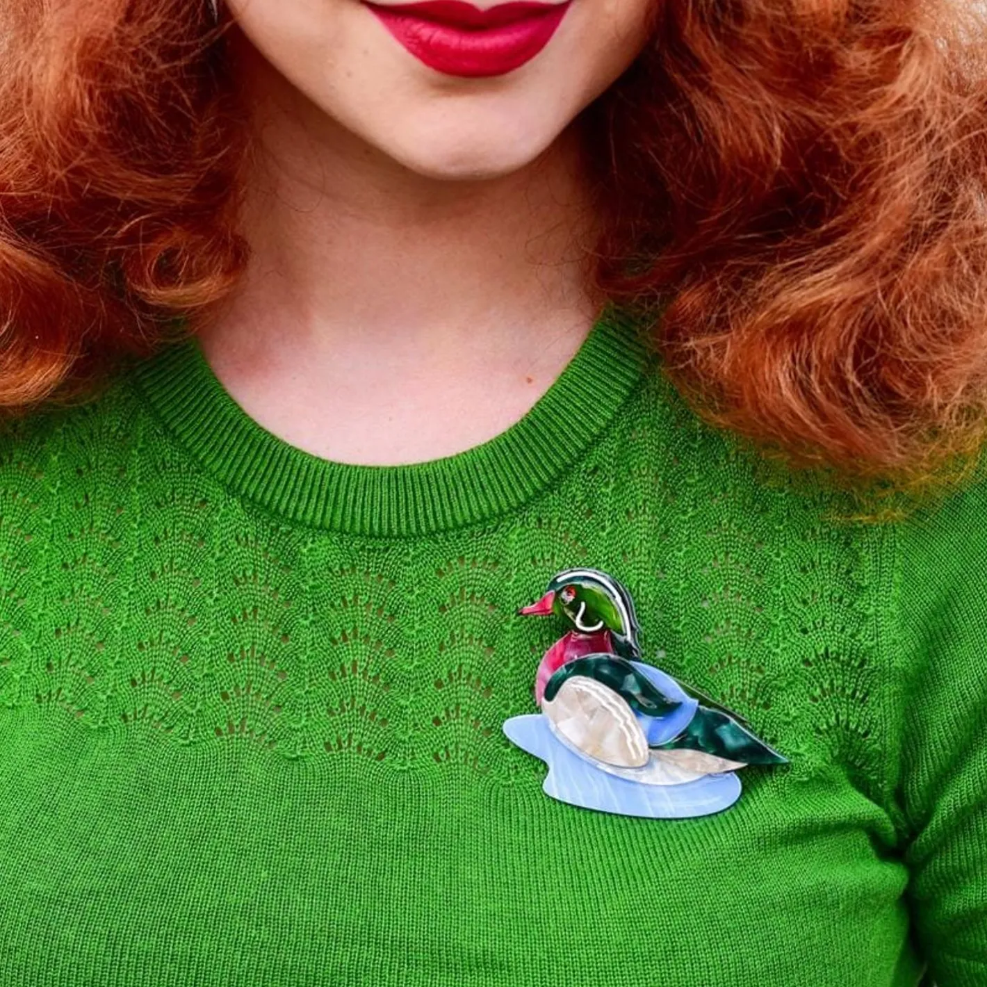 Erstwilder Mallard Ballard Brooch^ Brooches