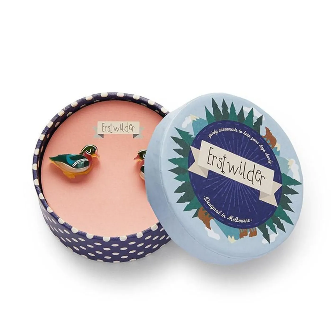 Erstwilder Mallard Ballard Stud Earrings^ Earrings