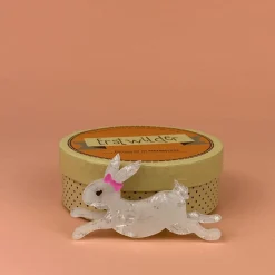 Erstwilder Marshmallow Rabbit Brooch^ Brooches