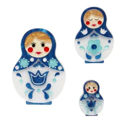 Erstwilder Matryoshka Memories Toy Brooch Set^ Brooches