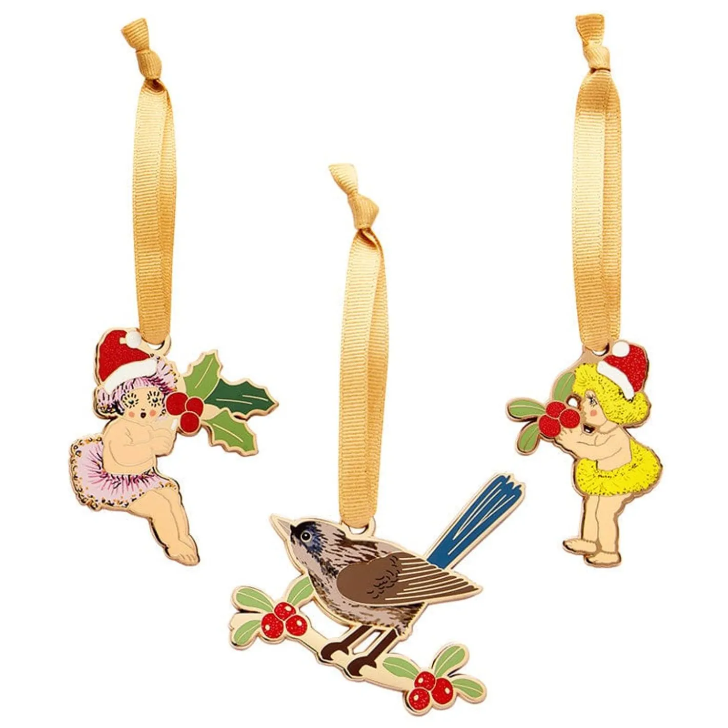 Erstwilder May Gibbs Christmas Tree Ornament Pack - 3 Piece^ Tree Ornaments