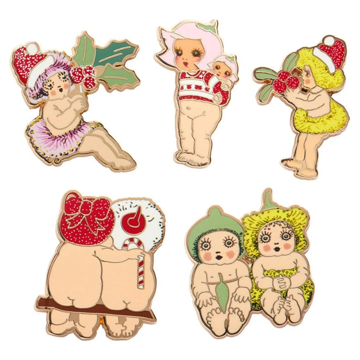 Erstwilder May Gibbs Enamel Pin Pack - 5 Piece^ Enamel Pins
