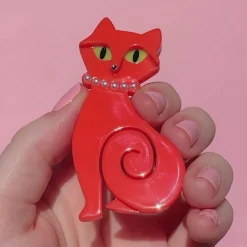 Erstwilder Meow At Midnight Brooch^ Brooches