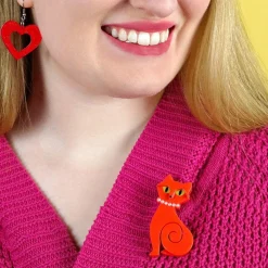 Erstwilder Meow At Midnight Brooch^ Brooches