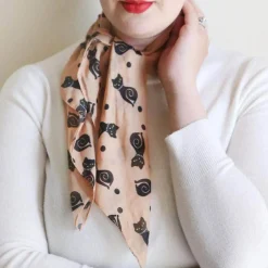 Erstwilder Meow At Midnight Head Scarf^ Scarves