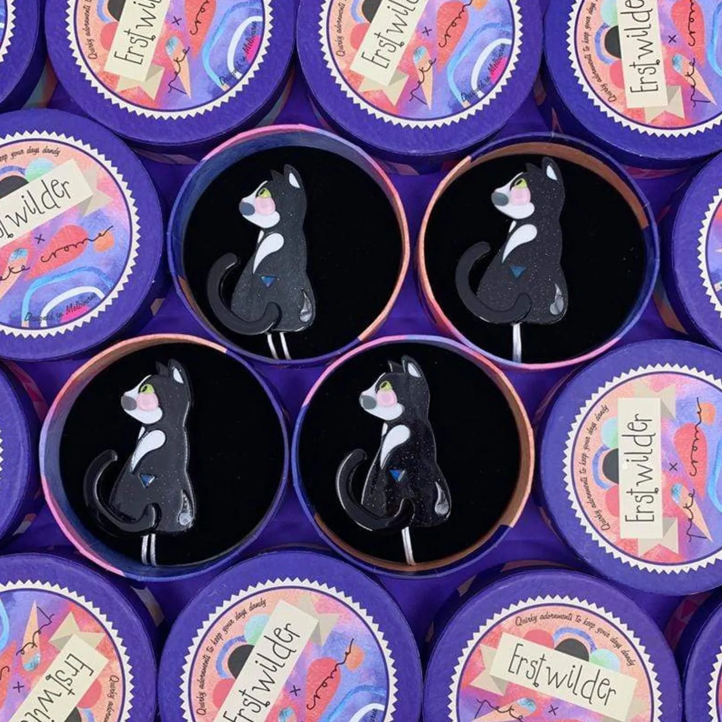 Erstwilder Meow Meow Brooch^ Brooches
