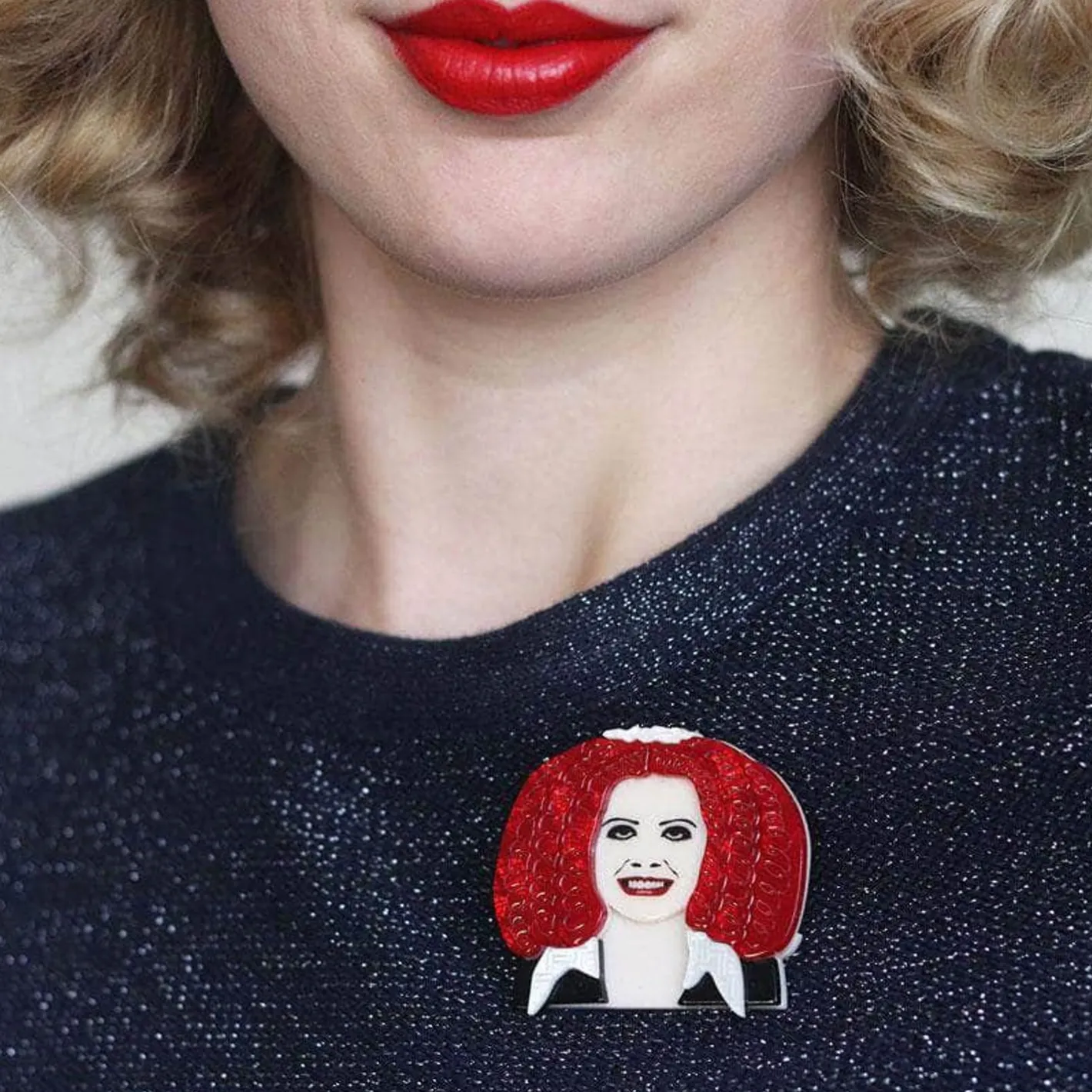 Erstwilder Mercurial Magenta Brooch^ Brooches