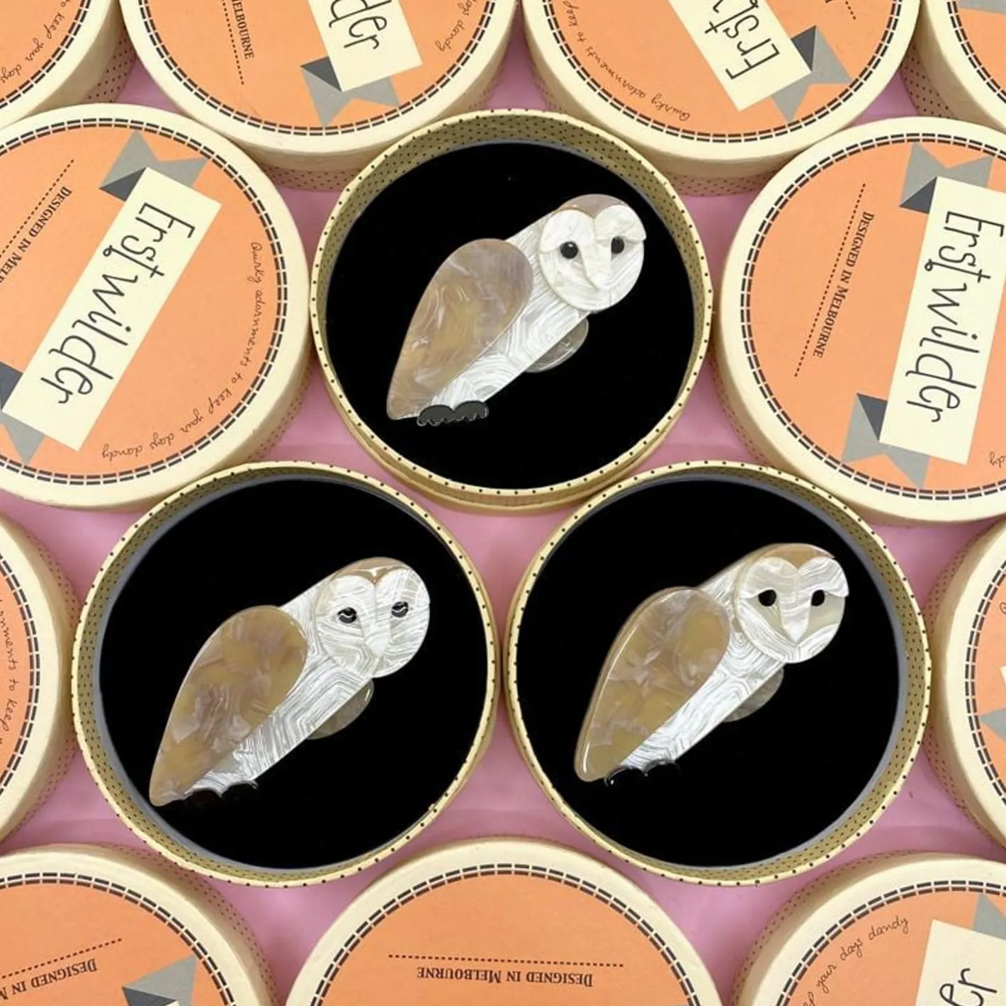 Erstwilder Miah Masked Owl Brooch^ Brooches
