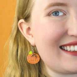 Erstwilder Midnight Magic Pumpkin Drop Earrings^ Earrings