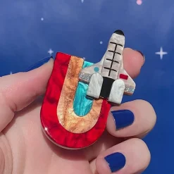 Erstwilder Mission To The Moon Brooch^ Brooches