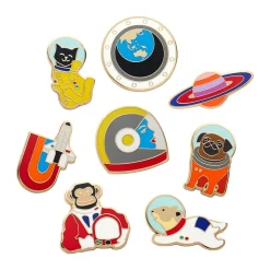 Erstwilder Mission To The Moon Enamel Pin Pack - 8 Piece^ Enamel Pins
