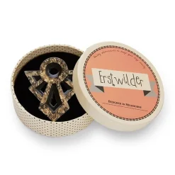 Erstwilder Modernist Motif Brooch^ Brooches