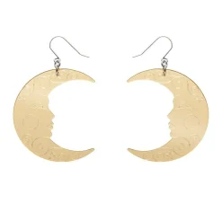 Erstwilder Moon Mirror Drop Earrings - Gold^ Essential Earrings